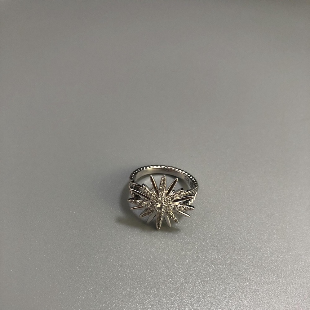David Yurman 925 Sterling Silver Starburst Ring